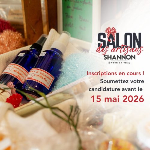 DERNIÈRES JOURNÉES! Les inscriptions pour le Salon des artisans de Shannon 2026 sont en cours!