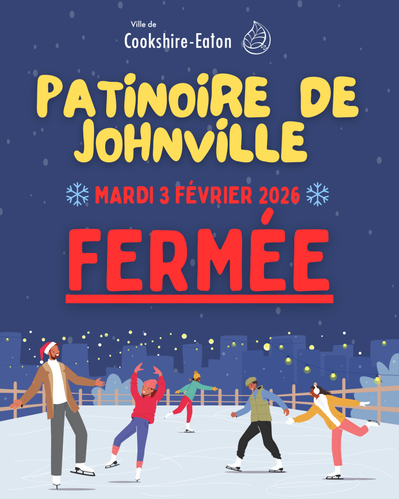 Fermeture temporaire – Patinoire de Johnville