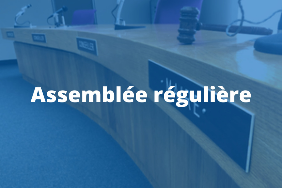 Assemblée régulière – lundi le 11 mai 2026
