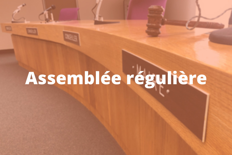 Assemblée régulière – lundi le 8 décembre 2025