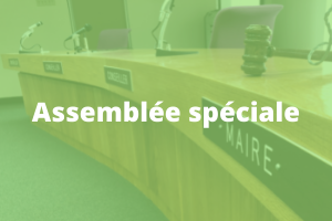 Assemblée spéciale – lundi le 26 janvier 2026 – 19h