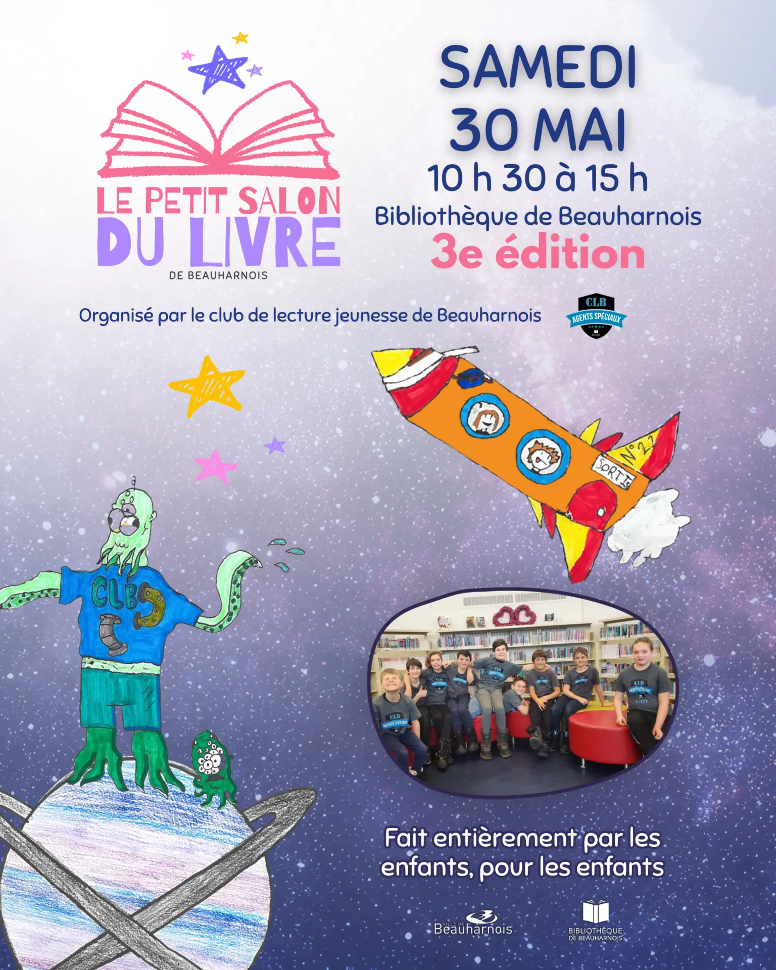 Les jeunes agents secrets du CLB organisent la troisième édition du Petit Salon du Livre à Beauharnois