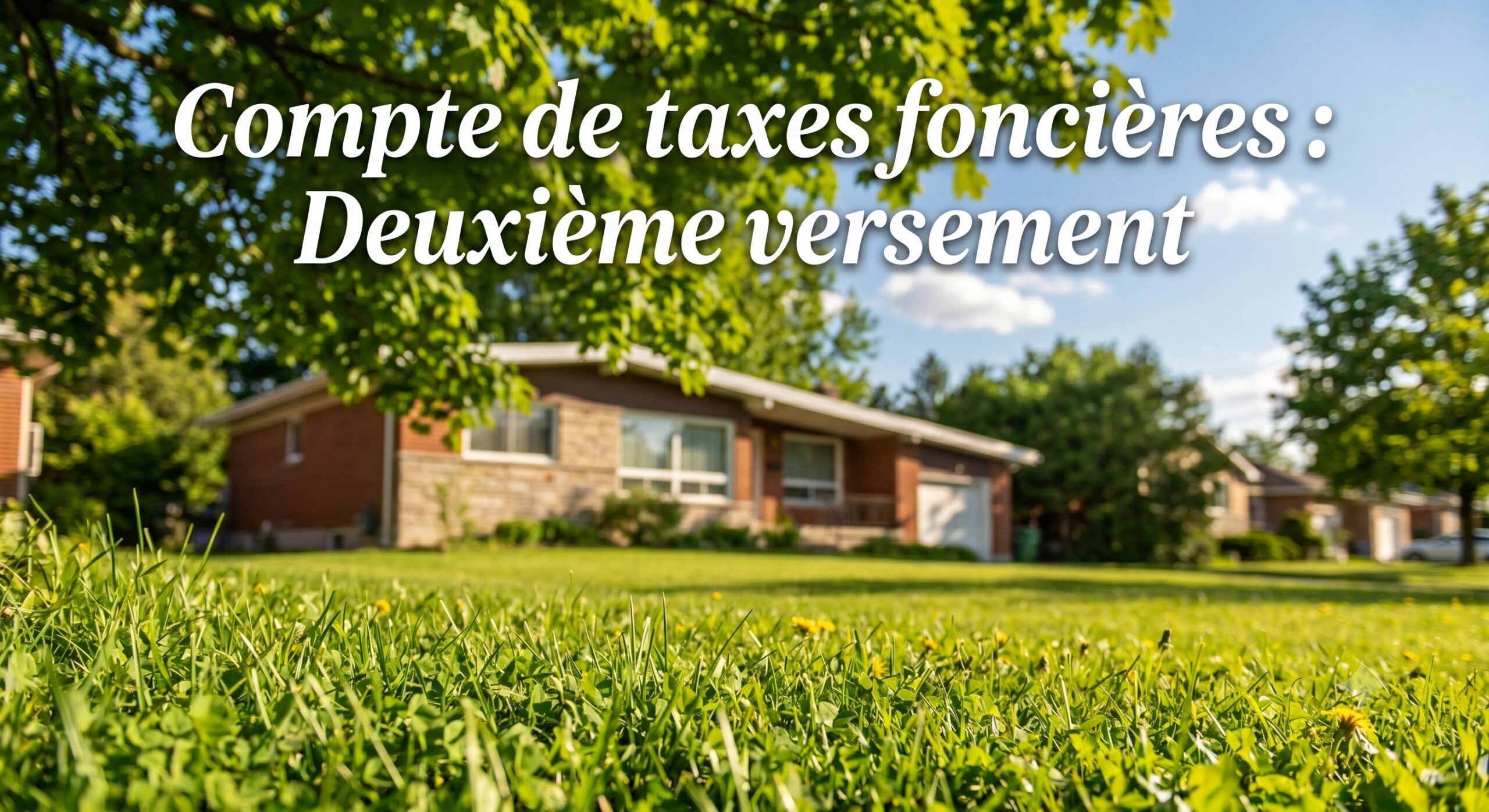 Rappel : 2e versement des taxes municipales dû le 25 mai