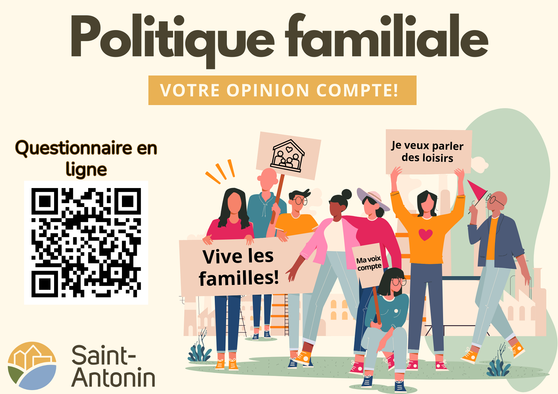 PLACE À LA FAMILLE! PARTAGEZ VOS IDÉES CAR CHAQUE VOIX COMPTE!